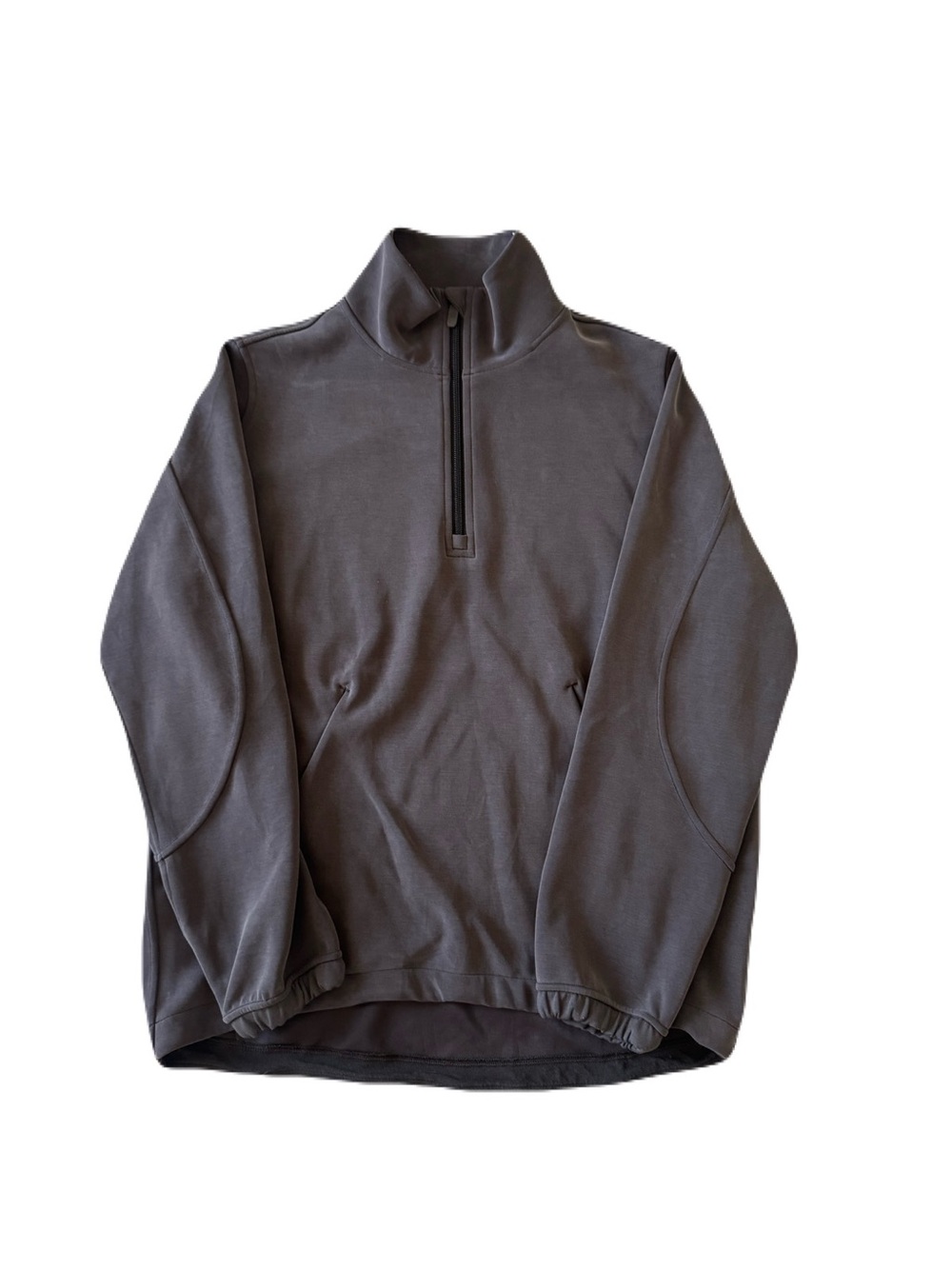 Women's Lululemon Athletica Soft Stream Half Zip Long Sleeve Brown Size Small